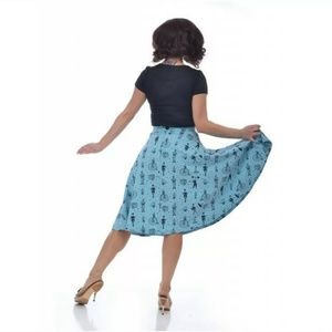 Steady high waist thrills circus strongman skirt
